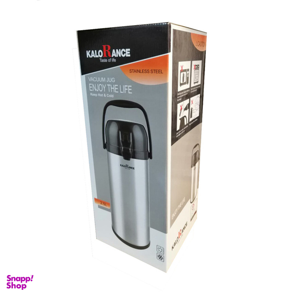 فلاسک کلورانس مدل پمپی گنجایش 2.5 لیتر