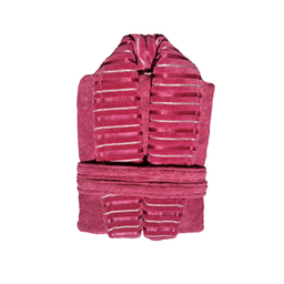 حوله پالتویی ارغوان طرح نارسیس سایز 125