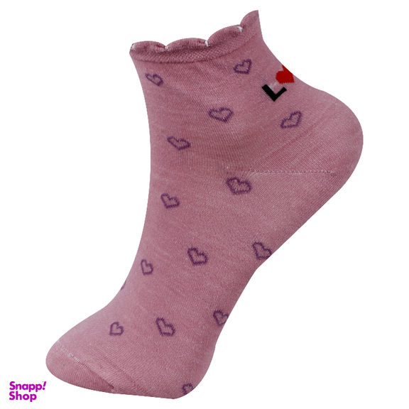 جوراب زنانه آرسس طرح قلب کد 411 مجموعه 6 عددی
