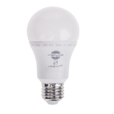 لامپ ال ای دی 12 وات پارس شهاب مدل حبابی A60 پایه E27 بسته 25 عددی