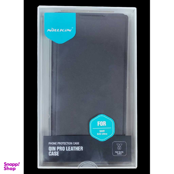 کیف کلاسوری نیلکین مدل Qin Pro Plain Cloth مناسب برای گوشی موبایل سامسونگ Galaxy S23 Ultra