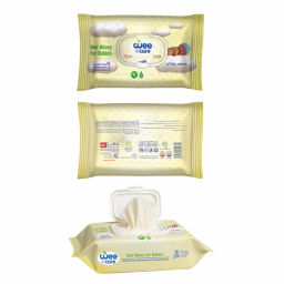 دستمال مرطوب کودک وی کر مخصوص تازه متولدین بسته 63 عددی