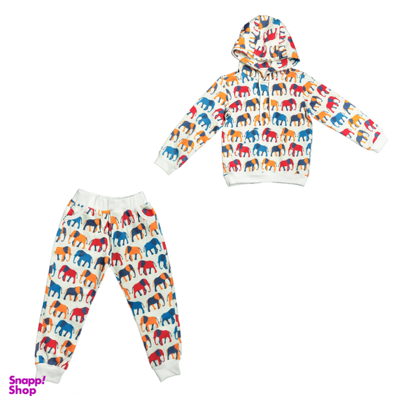 ست هودی و شلوار بچگانه گیزولان مدل فیل