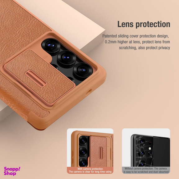 کیف کلاسوری نیلکین مدل Qin Pro مناسب برای گوشی موبایل سامسونگ Galaxy S25 Ultra