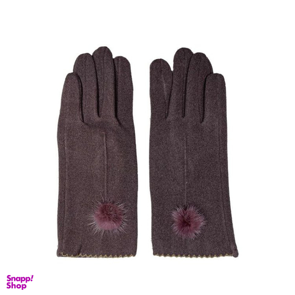 دستکش زنانه مدل پوم دار کد 8108