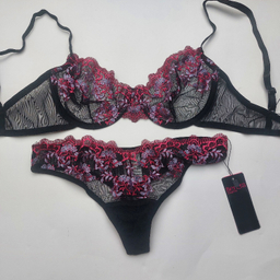 ست سوتین و شورت زنانه برتا کد 2020SP رنگ مشکی