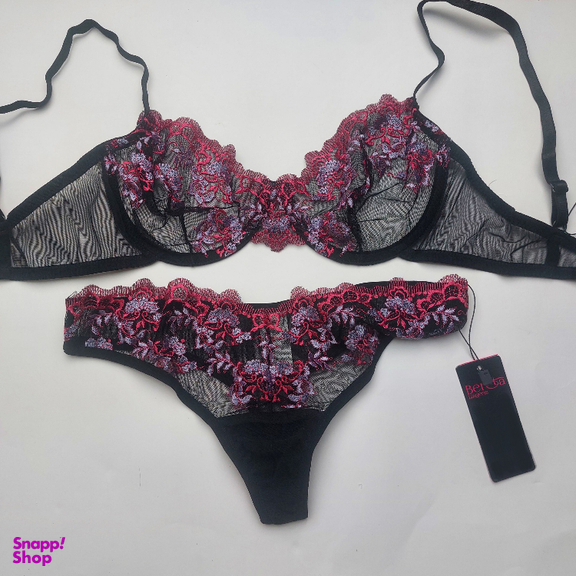 ست سوتین و شورت زنانه برتا کد 2020SP رنگ مشکی