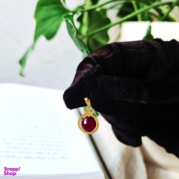 آویز گردنبند طلا 18 عیار زنانه گوزن مدل انار یلدا کد MG478