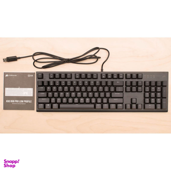 کیبورد مخصوص بازی کورسیر مدل K60 RGB Pro Low Profile Mechanical
