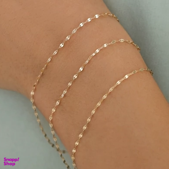 دستبند طلا 18 عیار زنانه طرح پولکی کد 00286