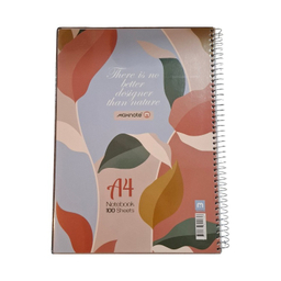 دفتر 100 برگ A4 سیمی مدل جلد طلقی مکث نوت کد 2_9173