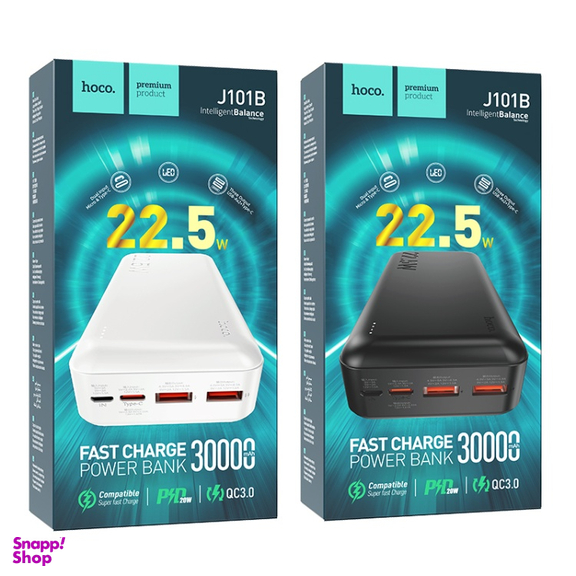 پاوربانک هوکو مدل J101B ظرفیت 30000 میلی آمپر ساعت