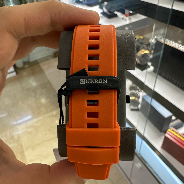 ساعت عقربه ای مردانه کارن مدل C8437S رنگ نارنجی