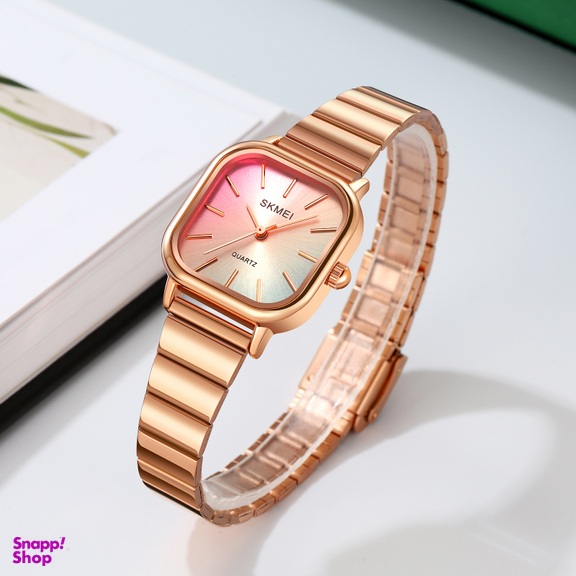 ساعت مچی عقربه ای زنانه اسکمی مدل 2190 رنگ رزگلد