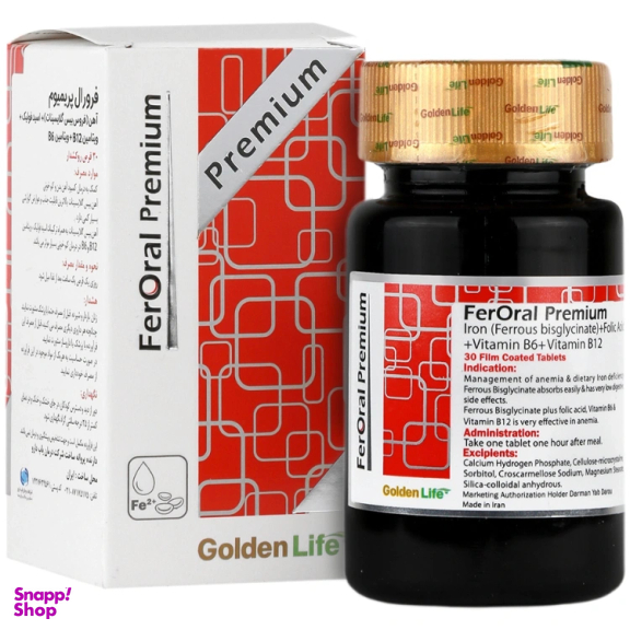 قرص فرورال پریمیوم گلدن لایف بسته 30 عددی