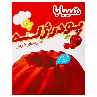 پودر ژله شیبابا مدل میوه های قرمز حجم ۱۰۰ گرم