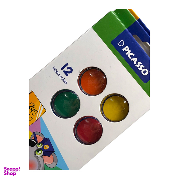 آبرنگ 12 رنگ پیکاسو مدل موش به همراه قلم مو