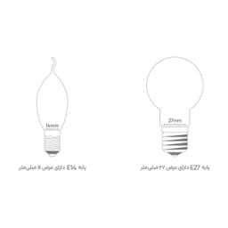 لامپ 12 وات بروکس مدل A60 پایه E27