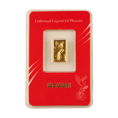 شمش طلا 24 عیار ایران شمش مدل سیمرغ کد T-0.1