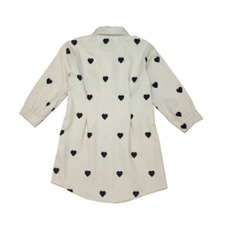 مانتو دخترانه شین کد 5742 رنگ سفید