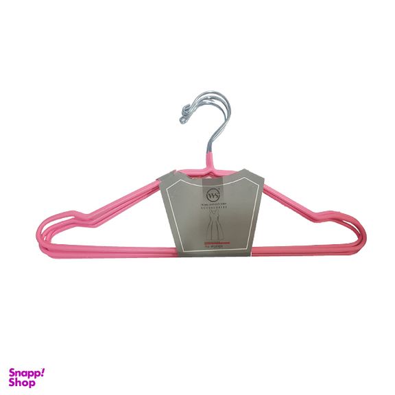 چوب لباسی W.S مدل روکشدار مجموعه 5 عددی