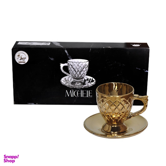 فنجان و نعلبکی مدل میشل بسته 6 عددی