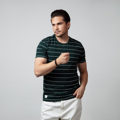 تیشرت آستین کوتاه مردانه باینت مدل 767-3 رنگ سبز