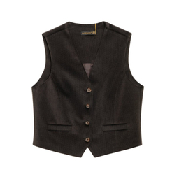 وست زنانه برنس مدل پاییزی 70102 رنگ قهوه ای