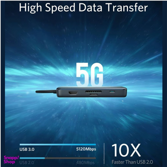 هاب 7 پورت Type-C انکر مدل +PowerExpand