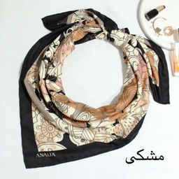 روسری زنانه آنالیا مدل ابریشم مزونی کد 9071