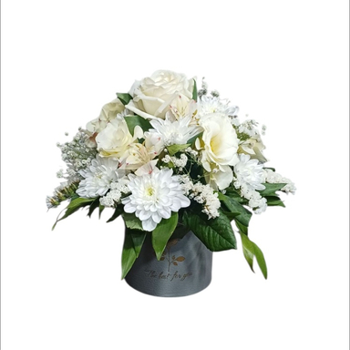 باکس گل طبیعی کد 0901 رنگ سفید