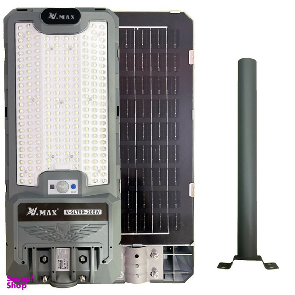 چراغ خیابانی خورشیدی لنزدار مدل V-SLT99-200W