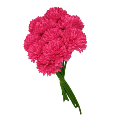 دسته گل مصنوعی مدل داوودی بسته 10 عددی