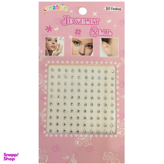 نگین صورت diy fashion مدل چسب دار بسته 100 عددی