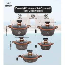 سرویس پخت و پز 10 پارچه لایف اسمایل مدل LIFEP13N-10