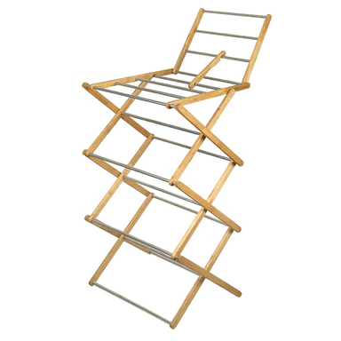 بند رخت چوب استیل آکاردئونی مکنوس کد 670612