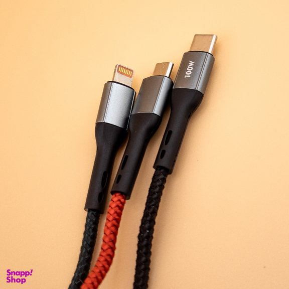 کابل تبدیل USB به Lightning/Type-C/MicroUSB لیتو مدل LD-49 طول 1 متر