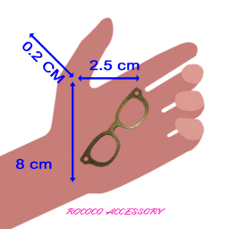 آویز گردنبند طرح عینک کد RCC-31