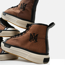 کفش اسنیکر ساقدار طرح Amiri Simple مدل 5009 رنگ قهوه ای