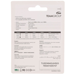 کارت حافظه MicroSDXC U1 Class10 تیم گروپ ظرفیت 64 گیگابایت به همراه آداپتور