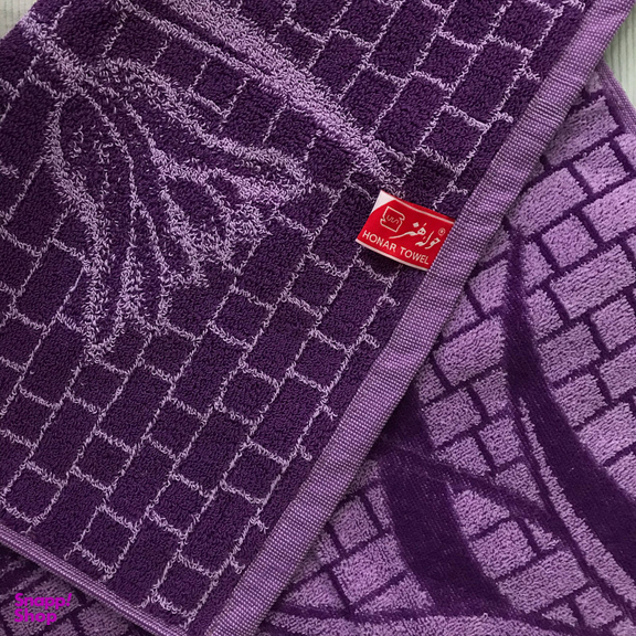حوله دستی هنر طرح لاله سایز 75x40 سانتی‌متر