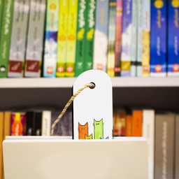 نشانگر کتاب ترمه طراحان ایده مدل گربه رنگی کد cfp402