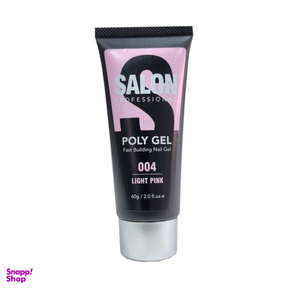پلی ژل ناخن سالن مدل Light Pink کد 004 وزن 60 گرم