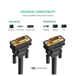 کابل تبدیل VGA Male یوگرین مدل VG101 کد 11635 طول 20 متر