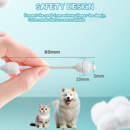 سواب مرطوب گوش سگ و گربه کوالاپت مدل Ear Swabs01 بسته 45 عددی