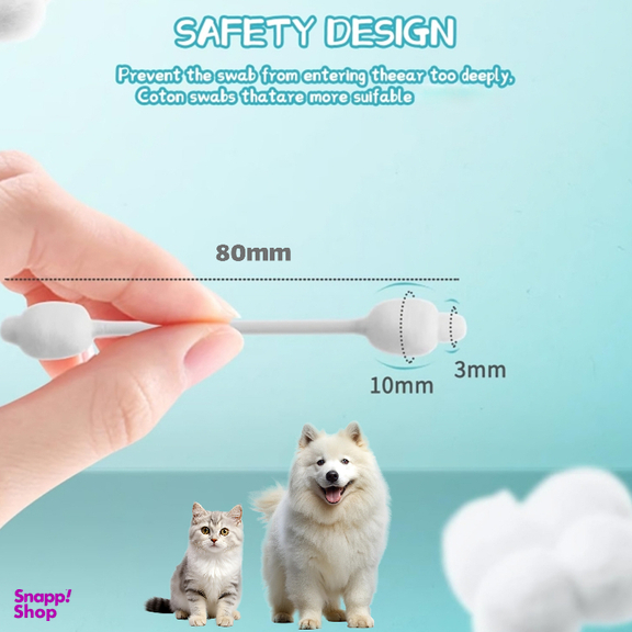 سواب مرطوب گوش سگ و گربه کوالاپت مدل Ear Swabs01 بسته 45 عددی