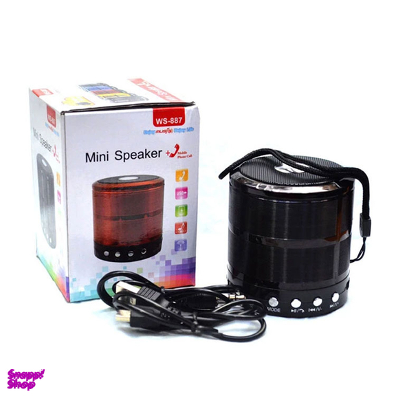 اسپیکر بلوتوثی قابل حمل مدل Mini WS-887