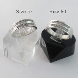 ست انگشتر نقره زنانه و مردانه کد AS053