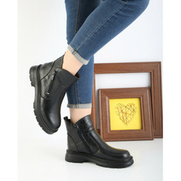 نیم بوت چرم طبیعی زنانه مدل رها