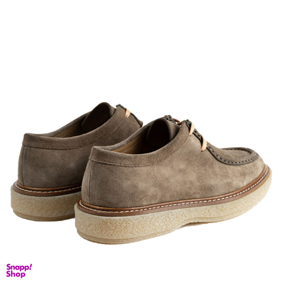 کفش راحتی مردانه چرم مشهد مدل J6330 رنگ کرم